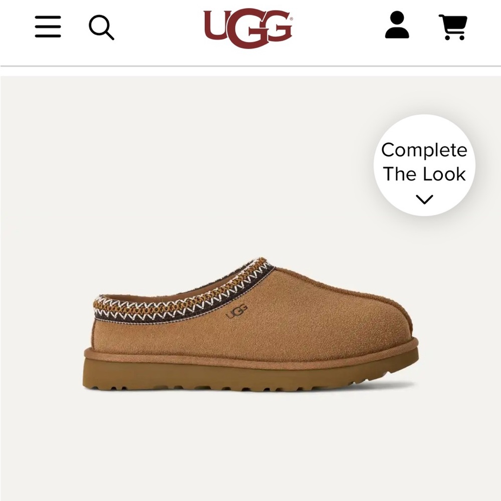 UGG Women’s Tasman Chestnut 8/New in Box